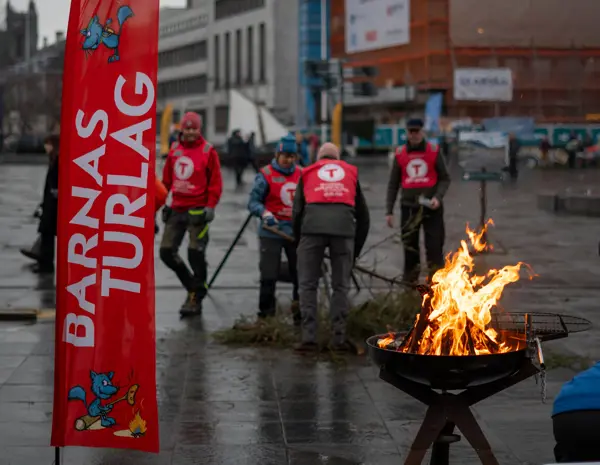 Hele Norge båler på Trondheim Torv 18 januar 2025.