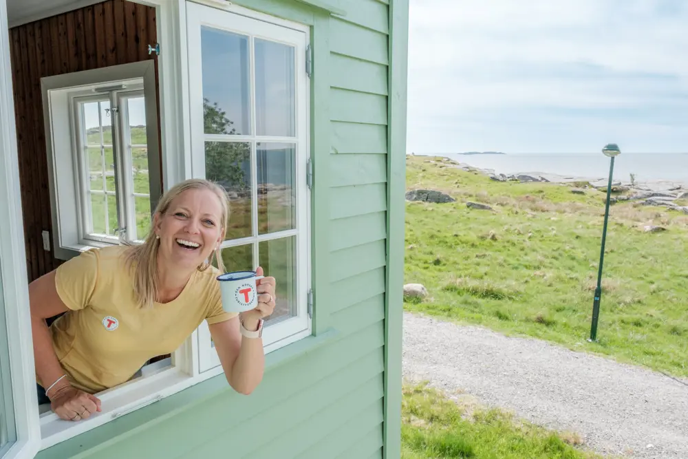 Fjøløy fort, ny turisthytte i Stavanger kommune. Agnethe Larsen.
