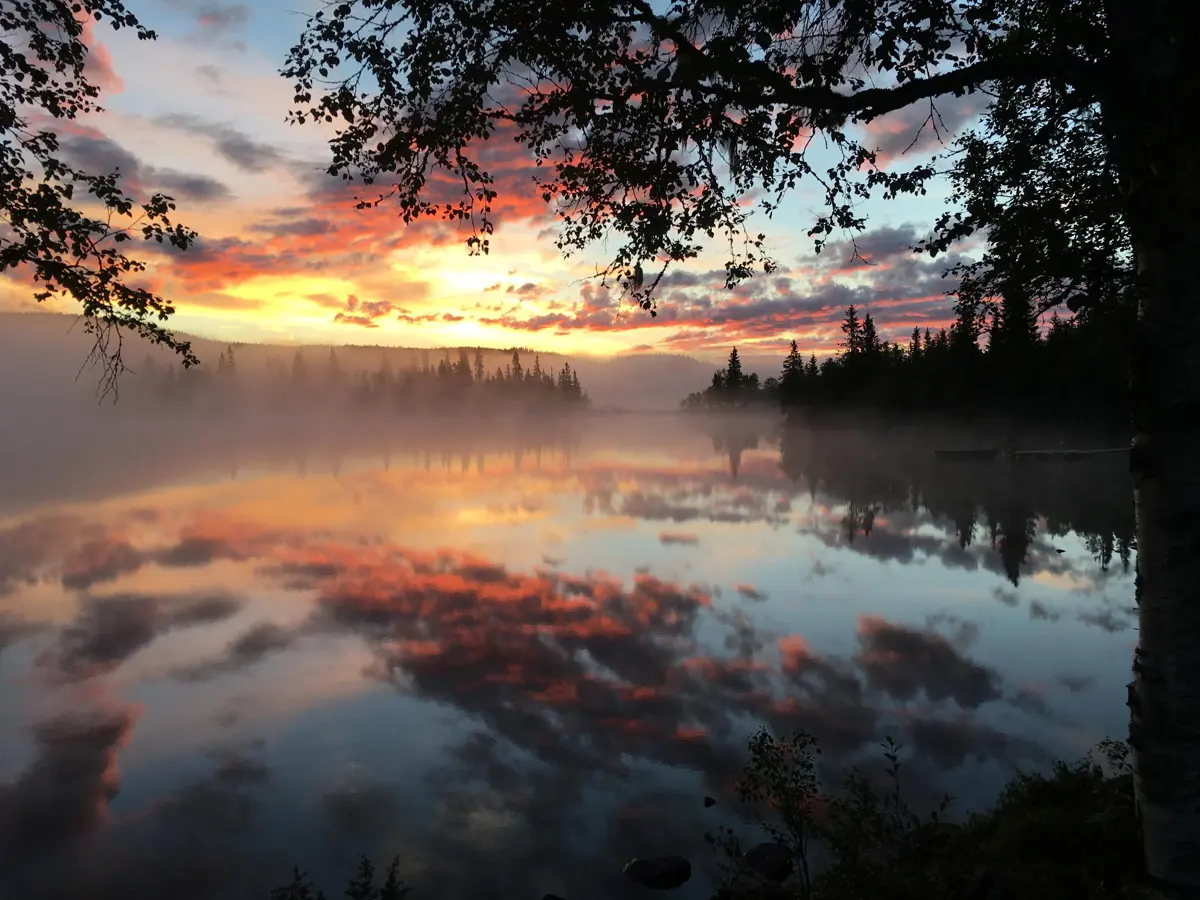 Trolsk stemning en tidlig morgen  Øståsen, Hadeland | Bildet er fra DNTs fotokonkurranse-runder i 2016. 