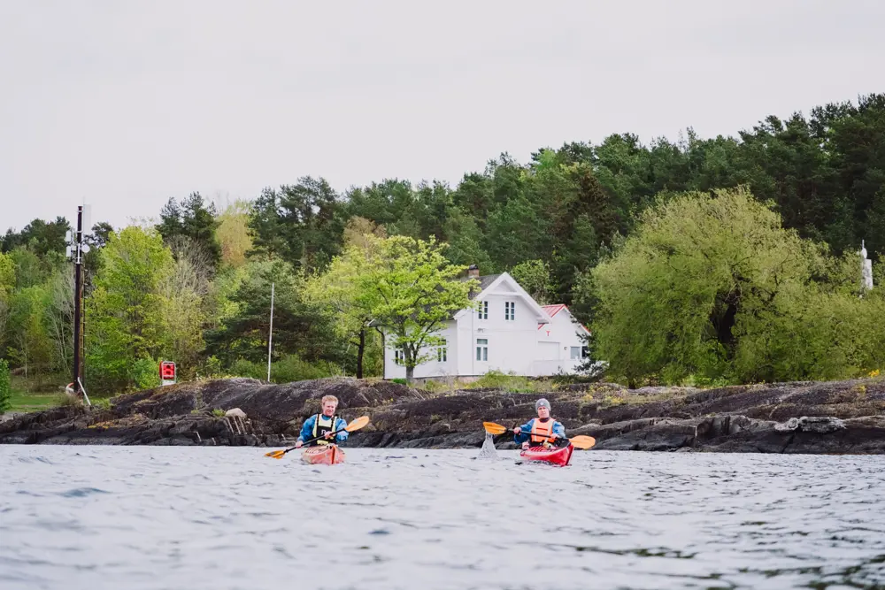Kajakkpadling rundt Oslofjorden, fra Sørenga.