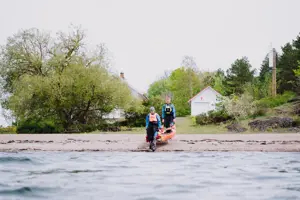 Kajakkpadling rundt Oslofjorden, fra Sørenga.