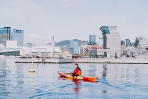 Padling rundt Oslofjorden, fra Sørenga