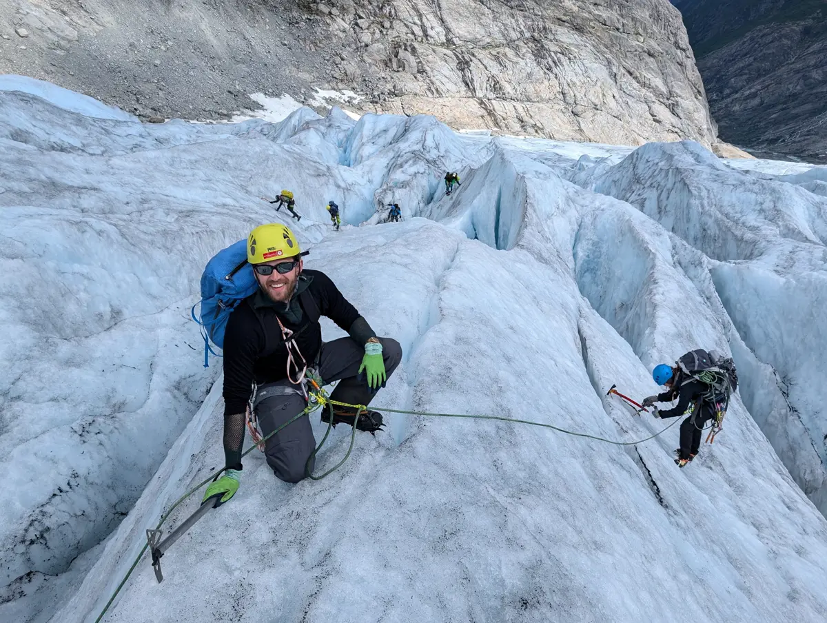 Brekurs på Nigardsbreen sommer 2024.