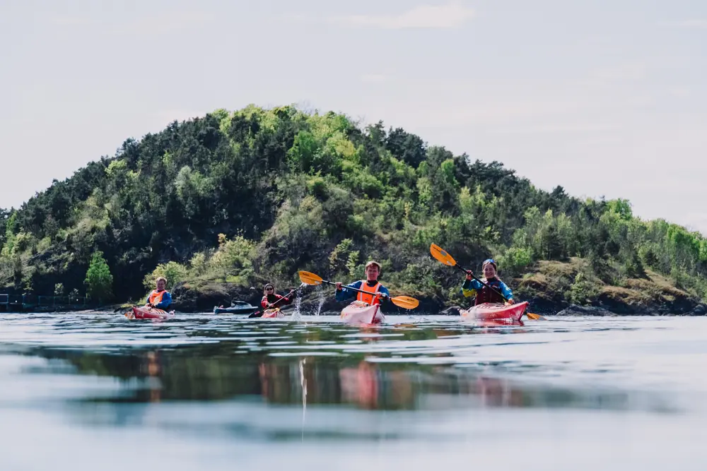 Padling rundt Oslofjorden, fra Sørenga