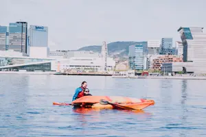 Padling rundt Oslofjorden, fra Sørenga