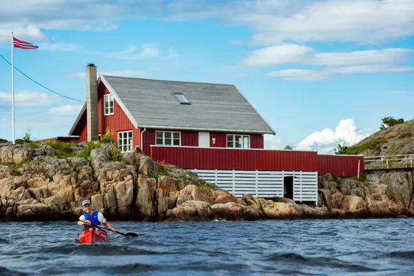 Padling i Tvedestrands skjærgård.