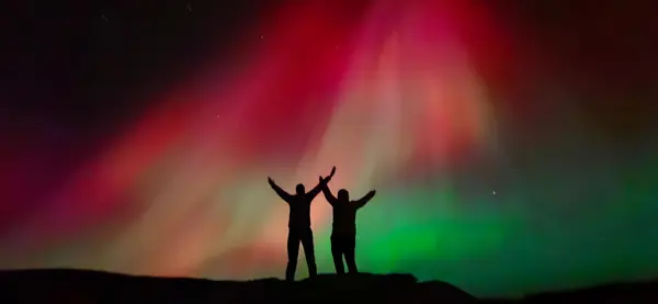 Høsttur til Gullhorgabu i Bergsdalen med nyddelig nordlys, oktober 2024.