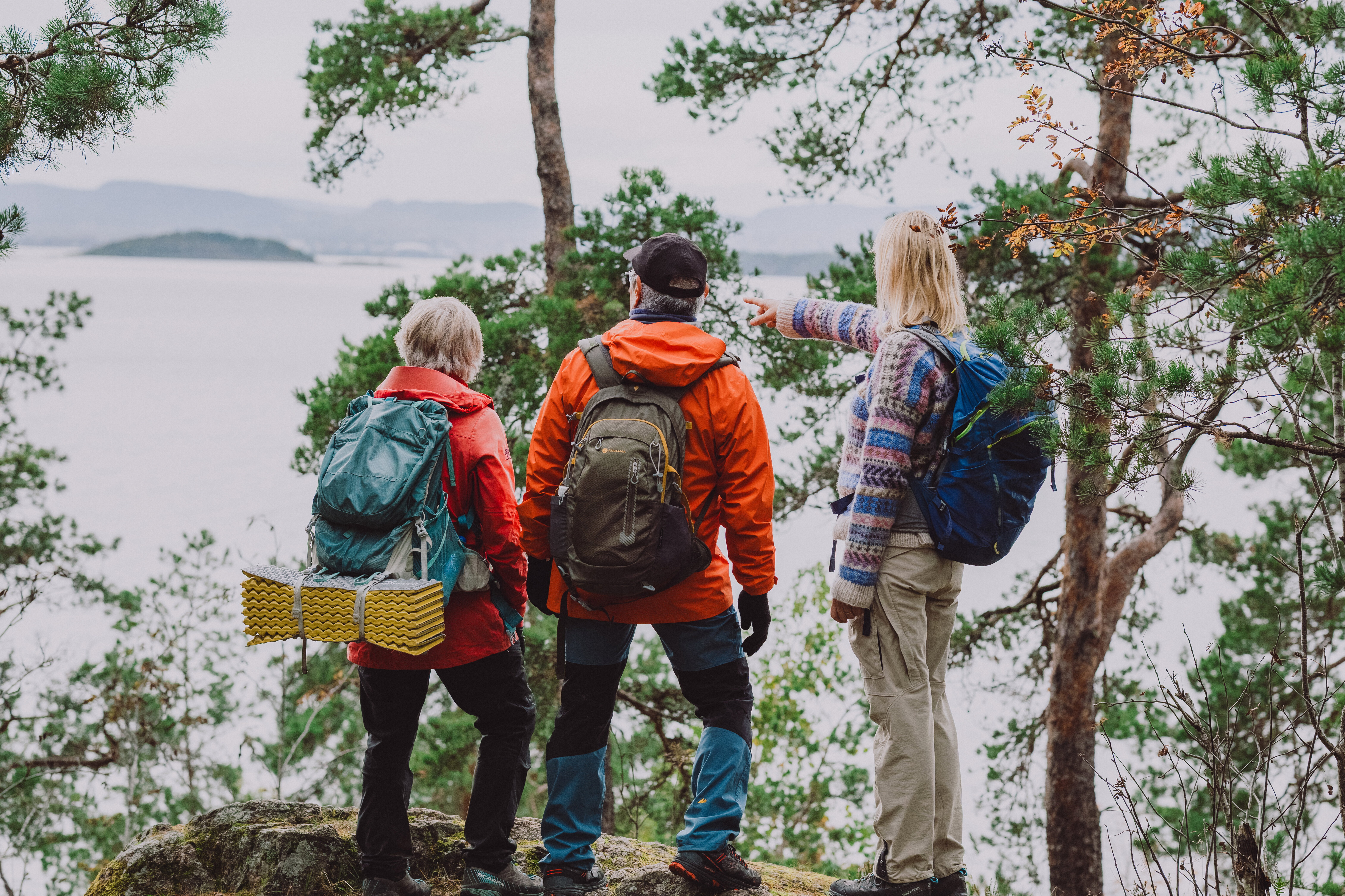 personer som ser utover fjorden