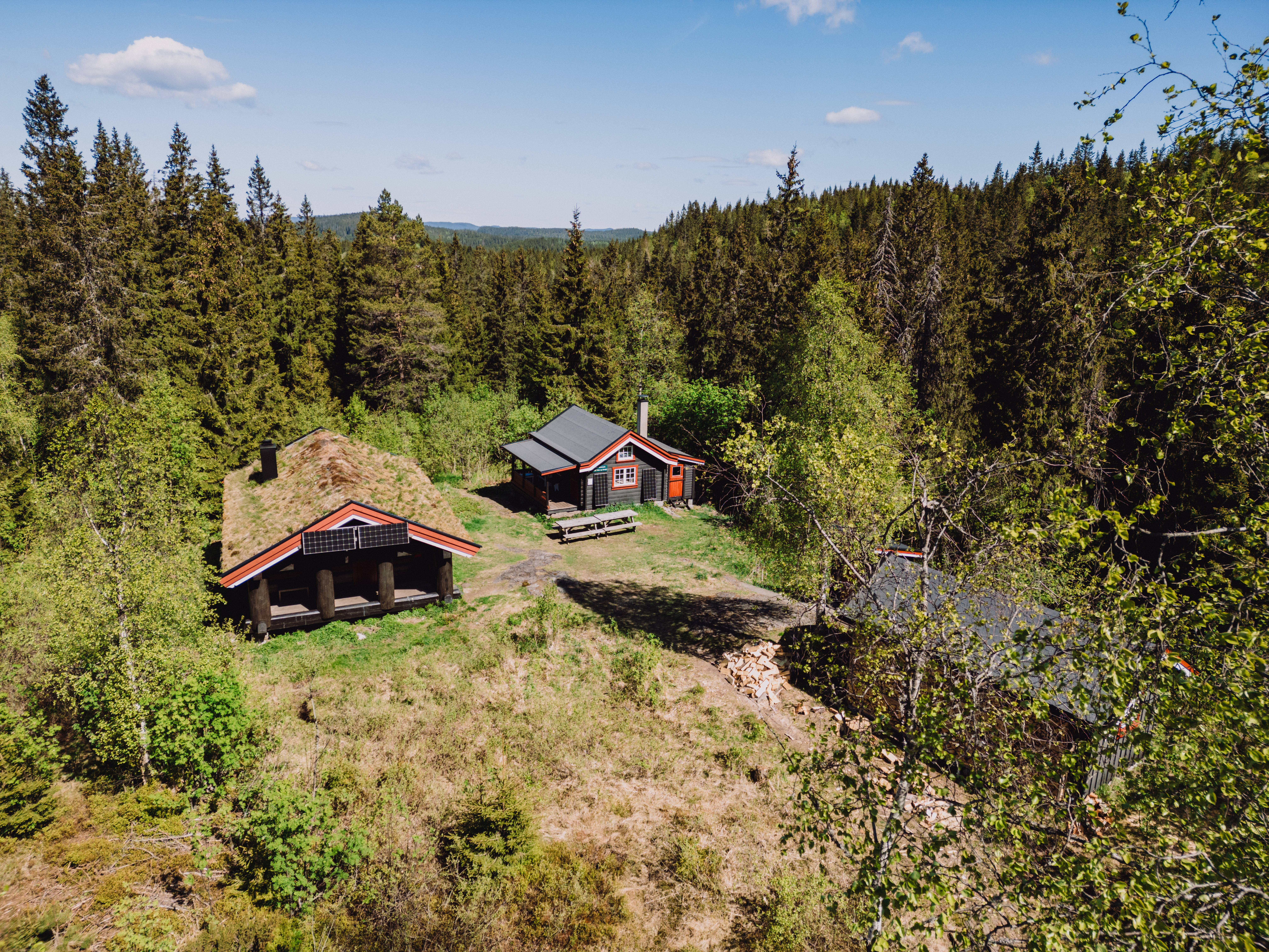 To t&oslash;mmerkoier i barskog